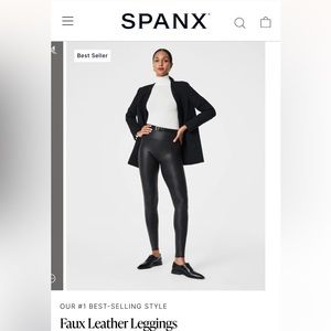 Spanx Faux Leather Leggings